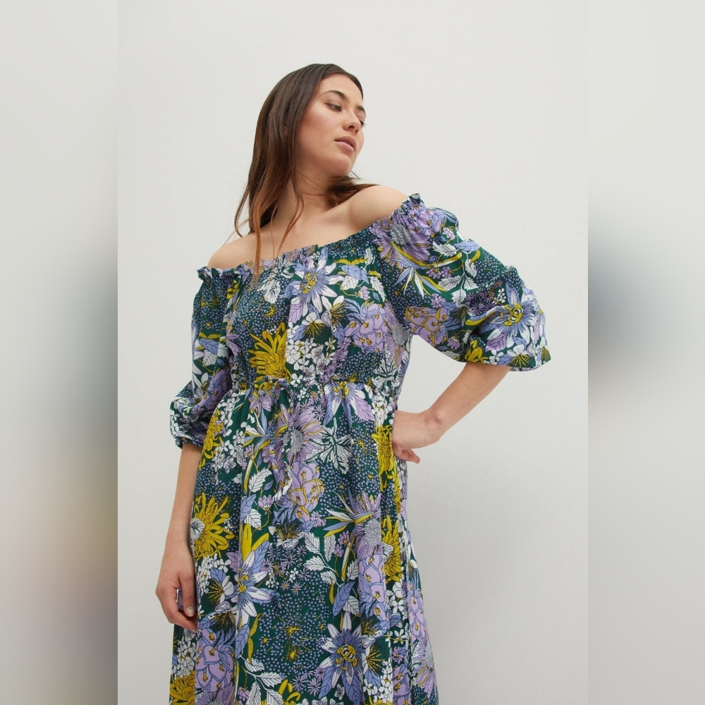 💜 Off The Shoulder Flowy Floral Dress 💜